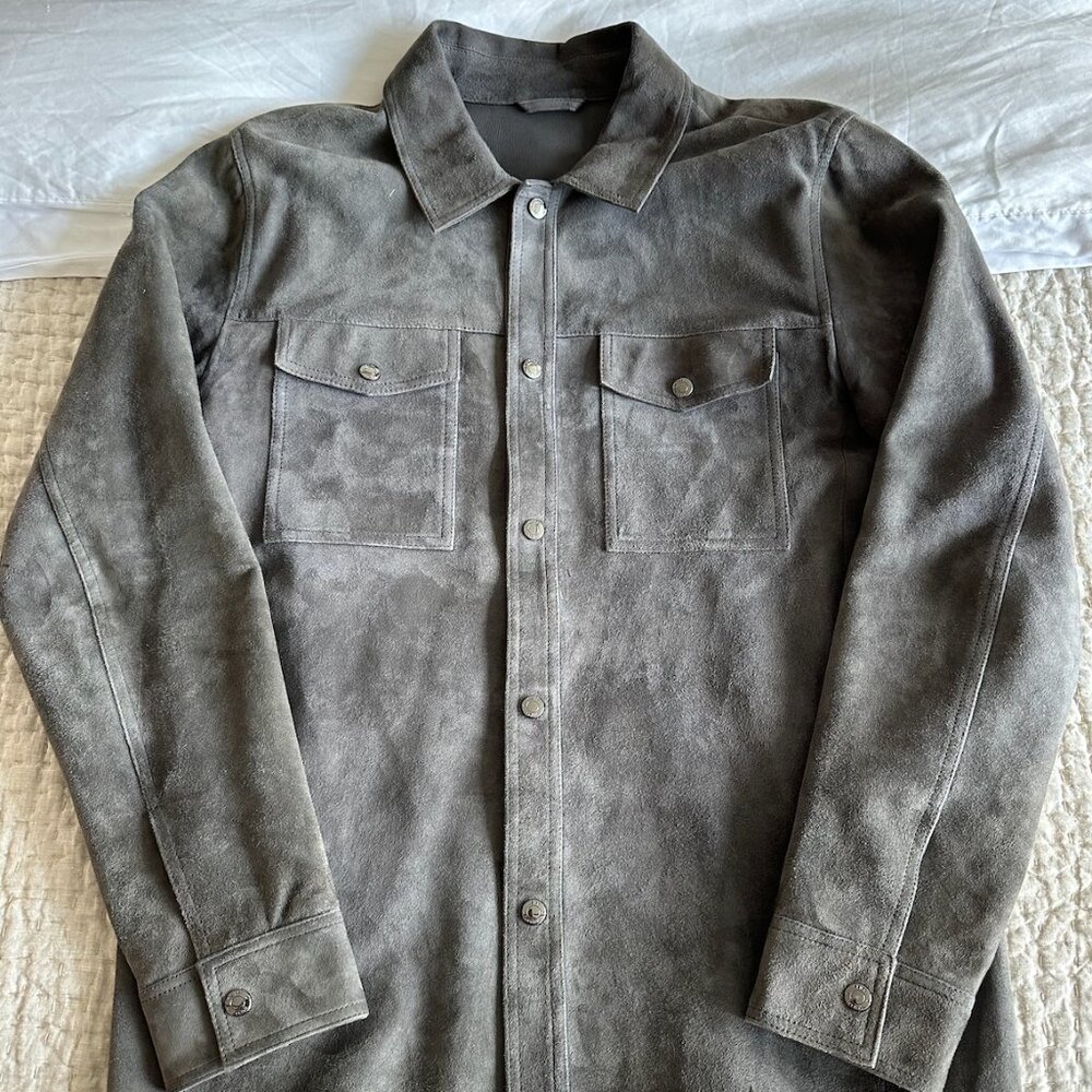Reiss Hurricane Suede Overshirt (Sz. M)